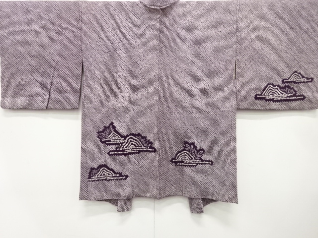 JAPANESE KIMONO / ANTIQUE HAORI / SILK / ALL SHIBORI / PINE